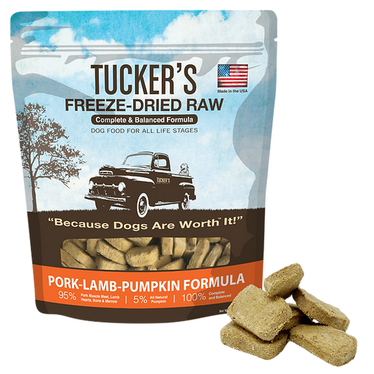 Tucker's Freeze-Dried Raw Pork-Lamb-Pumpkin Dog Food