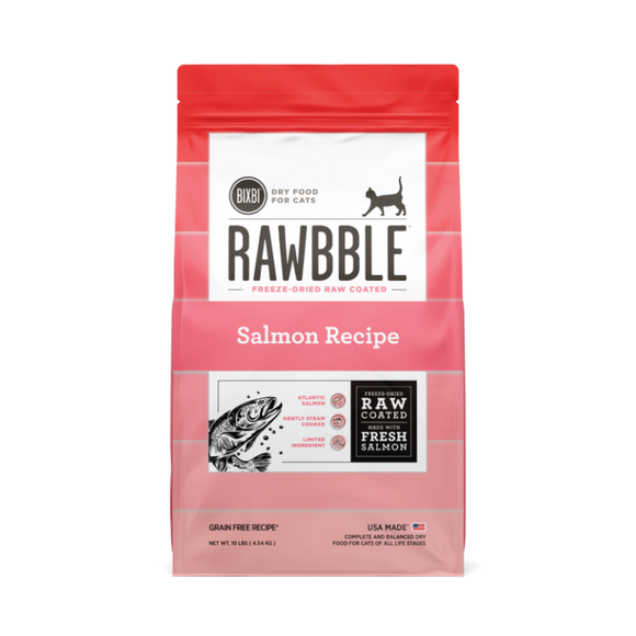 Bixbi Rawbble® Dry Food for Cats – Salmon Recipe (3 LB)
