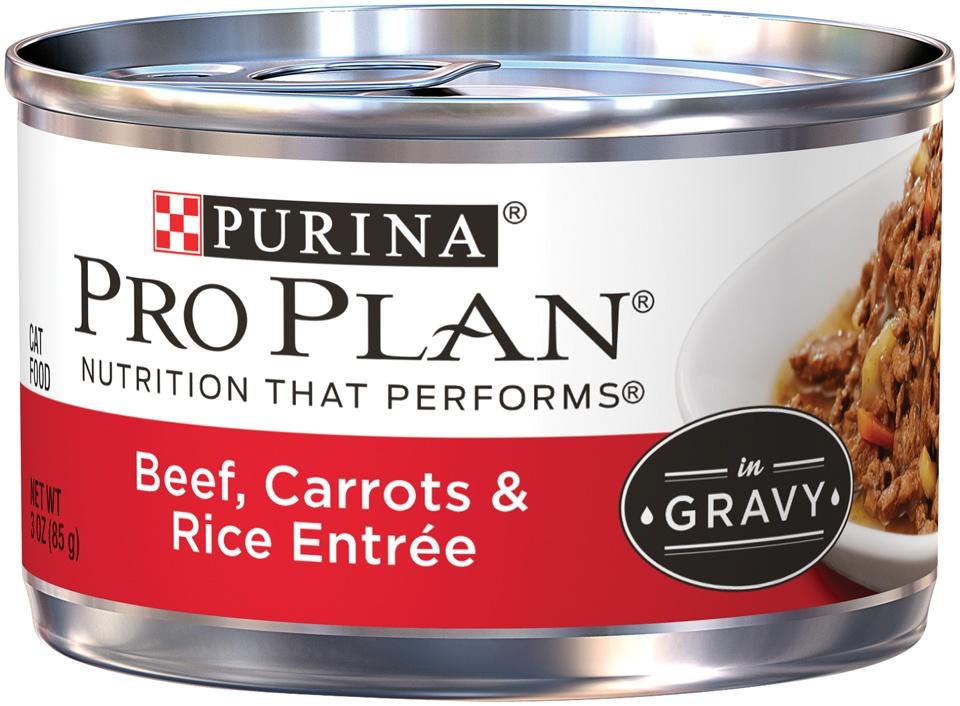 Purina Pro Plan Savor Adult Beef Carrots Rice in Gravy Entree