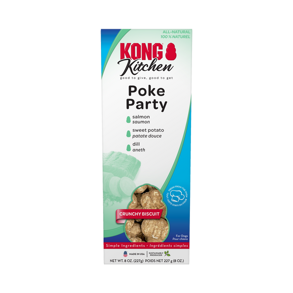 KONG Kitchen Crunchy Biscuit Poke Party Dog Treat