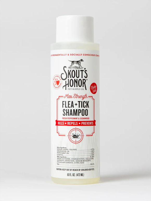 Skout's Honor Skout's Honor Flea and Tick Shampoo for Dogs (16 oz)