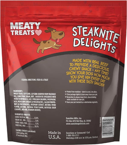 Sunshine Mills Steaknite Delites Gourmet Meaty Treats for Dogs