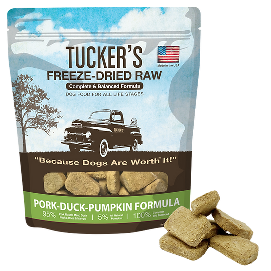 Tucker's Freeze Dried Pork-Duck-Pumpkin Dog Food (14 oz)