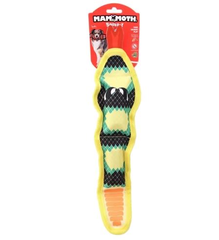 Mammoth Squeaky Snake Dog Toy