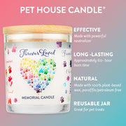 Pet House Furever Loved Memorial Candle