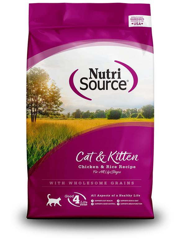 NutriSource® Cat & Kitten Chicken & Rice Recipe (6.6 lb)