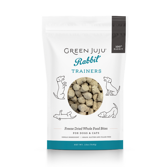 Green Juju Freeze-Dried Rabbit Trainers for Dogs & Cats