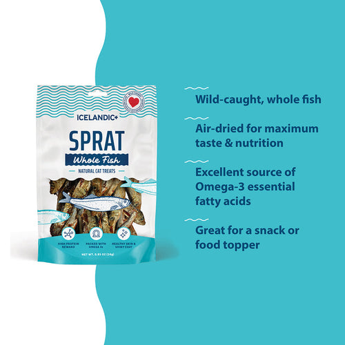 Icelandic+ Sprat Whole Fish Cat Treats (0.85 oz)