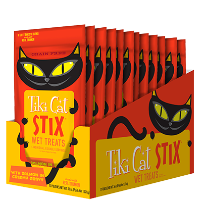 Tiki Cat® STIX™ Grain Free Wet Treats with Salmon in Gravy