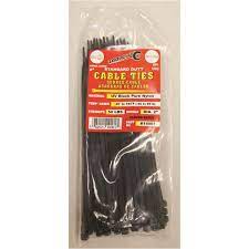 Tool City 5.7 in. L Black Cable Tie 100 Pack