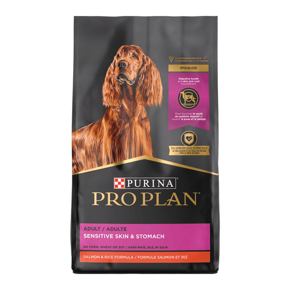 Purina Pro Plan Adult Sensitive Skin & Stomach Salmon & Rice Formula Dry Dog Food