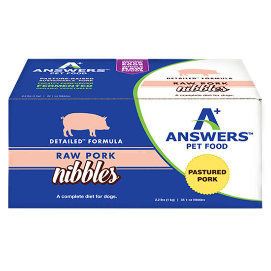 Answers Pet Food Detailed Pork Formula for Dogs - Nibbles
