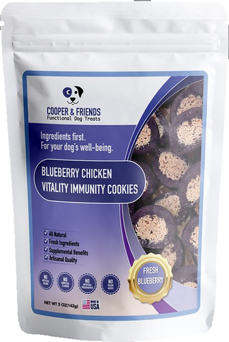 Cooper & Friends Blueberry Chicken Vitality Immunity Cookies