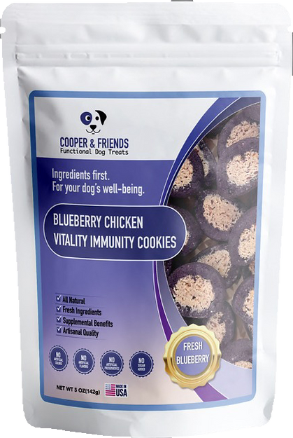 Cooper & Friends Blueberry Chicken Vitality Immunity Cookies