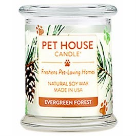 One Fur All Candle, Evergreen Forrest  Scent, 8.5-oz.