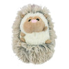 Tall Tails Real Feel Fluffy Holiday Hedgehog with Squeaker Dog Toy