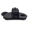 Partrade Plastic Curry Comb With Strap (BLACK)