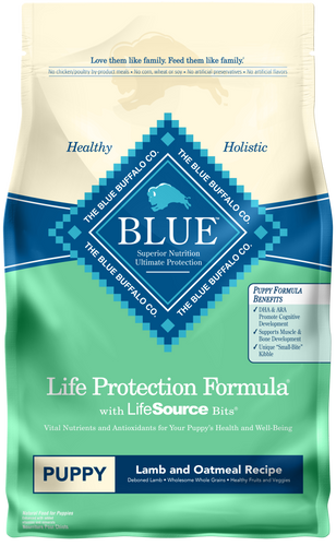 Blue Buffalo Life Protection Natural Lamb & Oatmeal Recipe Puppy Dry Dog Food