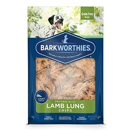 Barkworthies Lamb Lung Chips (12 oz)