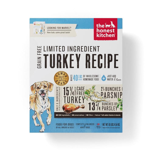 The Honest Kitchen Limited Ingredient Turkey Recipe Dehydrated Dog Food