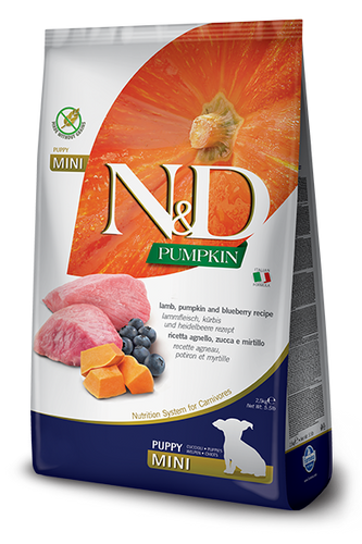 Farmina N&D Pumpkin Formula Mini Lamb & Blueberry Puppy Food