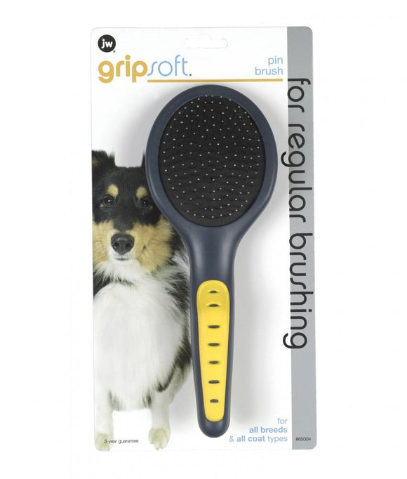 JW Pet Gripsoft Pin Brush for Dogs