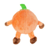 ZippyPaws Halloween Brainey Pumpkin Plush Dog Toy