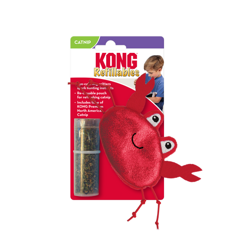 Kong Refillables Catnip Crab Cat Toy