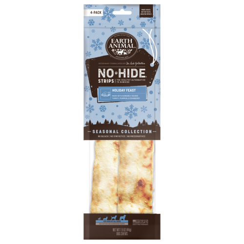 Earth Animal No-Hide® Holiday Feast Strips (4-pack)