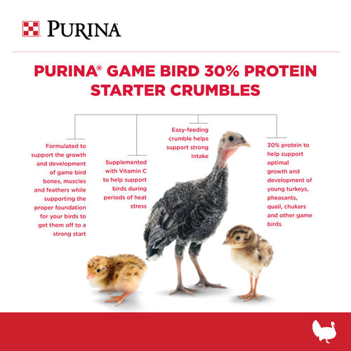 Purina® Game Bird 30% Protein Starter