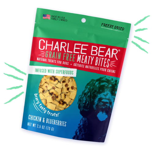 Charlee Bear Grain Free Meaty Bites Chicken & Blueberries