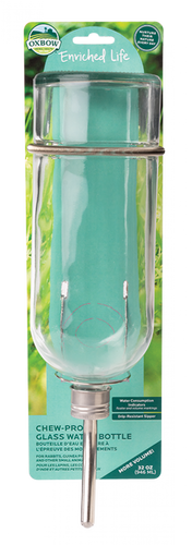 Oxbow Enriched Life Chew Proof Glass Water Bottle