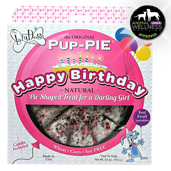 The Lazy Dog Cookie The Original Pup-PIE® Happy Birthday for a Darling Girl