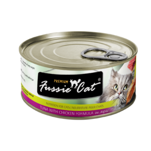 Fussie Cat Premium Grain Free Tuna with Chicken Formula in Aspic Canned Food
