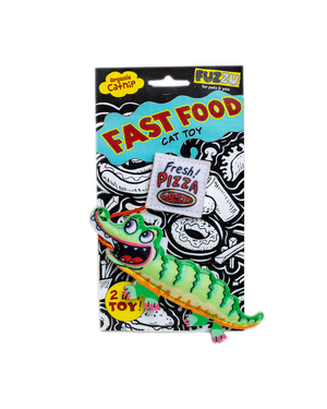 Fuzzu Gator & Pizza Cat Toy