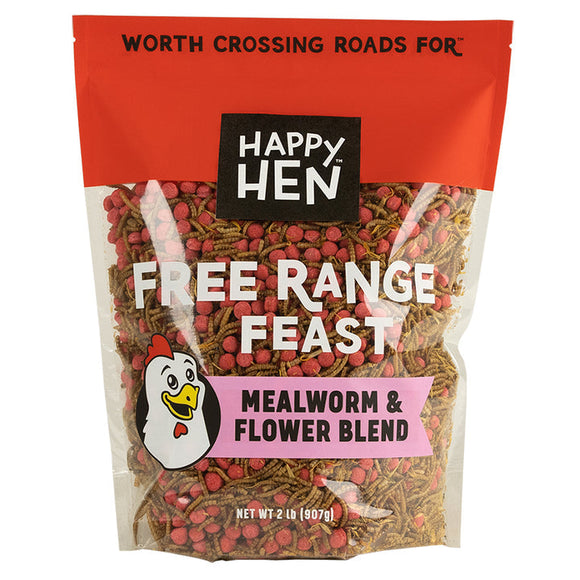 Happy Hen Treats Free Range Feast™ Mealworm & Flower Blend