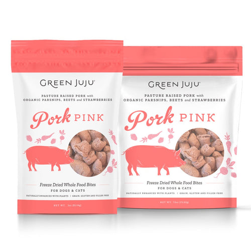 Green Juju Pork Pink Freeze Dried Whole Food Bites