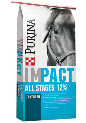 Purina® Impact® All Stages 12% Textured Horse Feed (50 lbs)