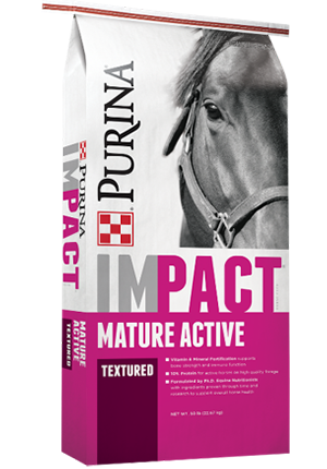 Purina® Impact® Mature Active 10:10 High Fat Textured Horse Feed
