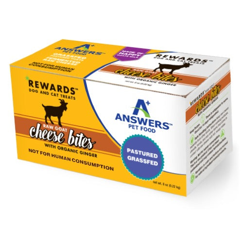Answers RewardsTM Raw Goat Cheese Bites – Organic Ginger