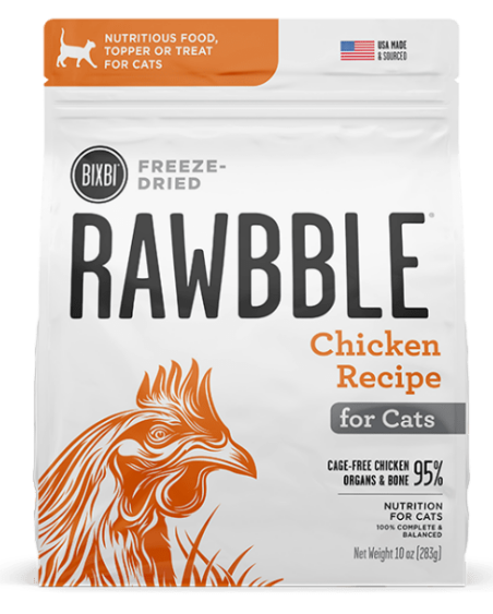 Bixbi RAWBBLE®Freeze Dried Cat Food - Chicken Recipe