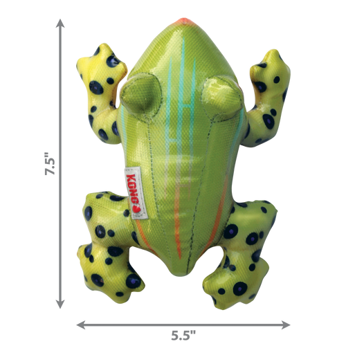 KONG Shieldz Tropics Frog Dog Toy (Medium)