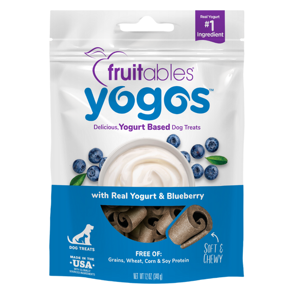Fruitables Yogos Blueberry with Real Yogurt Dog Treats