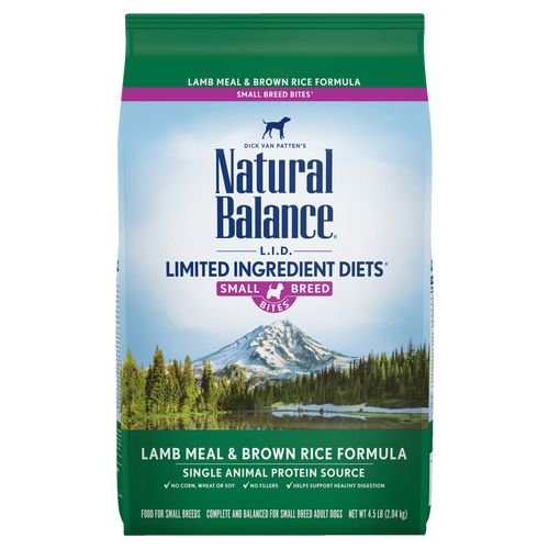 Natural Balance L.I.D. Limited Ingredient Diets Lamb Meal & Brown Rice Small Breed Bites Dry Dog Formula