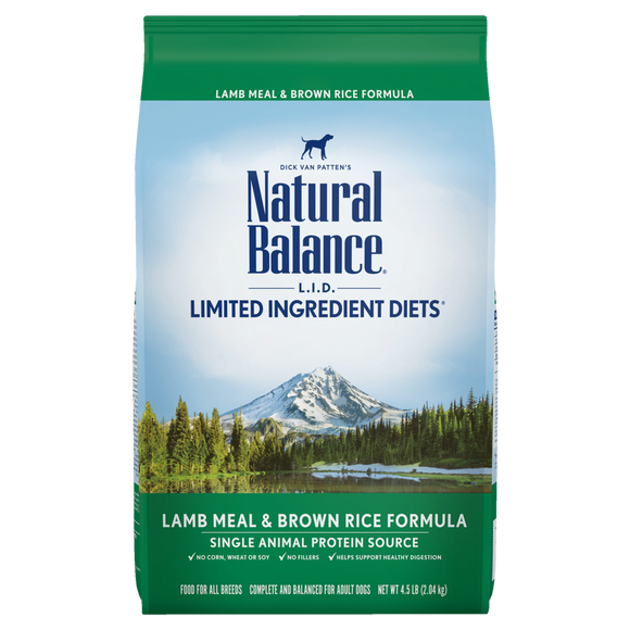 Natural Balance L.I.D. Limited Ingredient Diets Lamb Meal & Brown Rice Dry Dog Formula