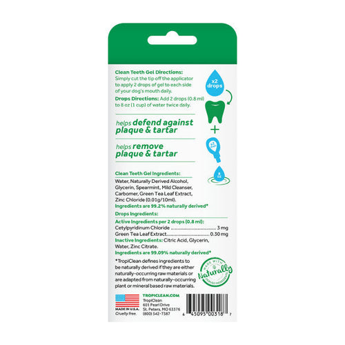 TropiClean Fresh Breath No Brushing Total Care Clean Teeth & Oral Care Gel Kit