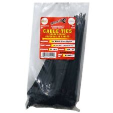 Tool City 8 in. L Black Cable Tie 50LB SD SCREW MOUNT 100 Pack