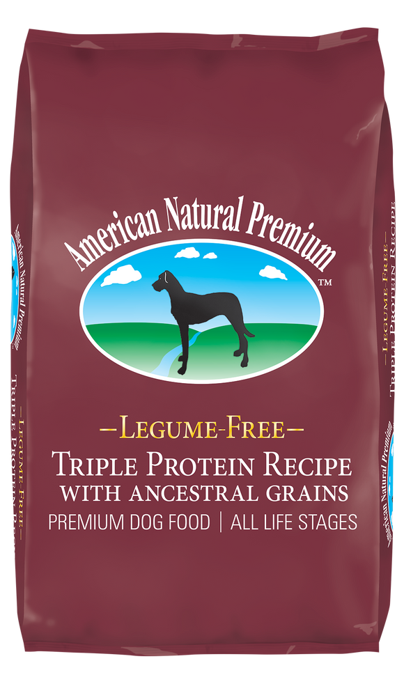 American Natural Premium Legume-Free Triple Protein with Ancestral Grains Dog Food