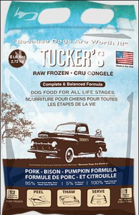 Tucker's Pork, Bison, Pumpkin Frozen Dog Food