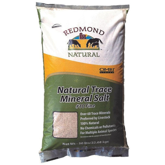 REDMOND NATURAL TRACE MINERAL SALT #10 FINE FOR LIVESTOCK